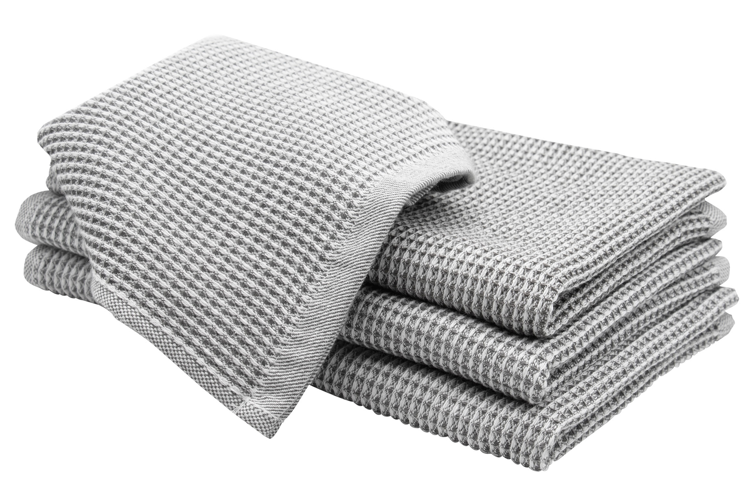 3er Set 100% Baumwolle Küchentücher Waffel-Piqué 50x60cm Handtuch Kaffee Muster