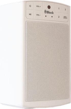 Audioblock BLOCK A, Weiß, 15 W, Dual-Band (2,4 GHz/5 GHz), 18 W, 110 - 240 V, 15 V BLOCK A WEISS