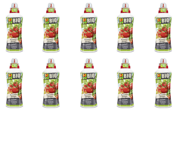 COMPO Organischer NPK-Flüssigdünger für Tomatenpflanzen, 10 l 22247-10x