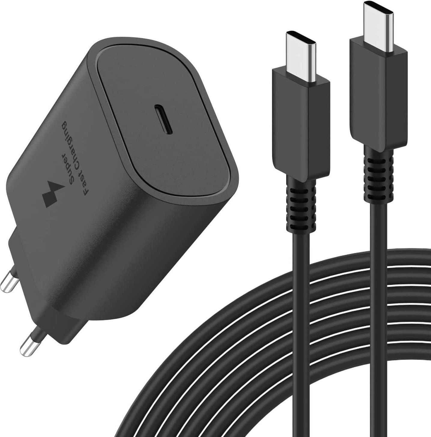 25W rýchlonabíjačka USB C Nabíjací kábel pre Samsung Galaxy S25 S24 S23 S22 A56 A55 A54 A80 A70 A53 A13 A33 S21 S20/Z flip6 5 4 3 2/Z fold 6 5 4 3 2