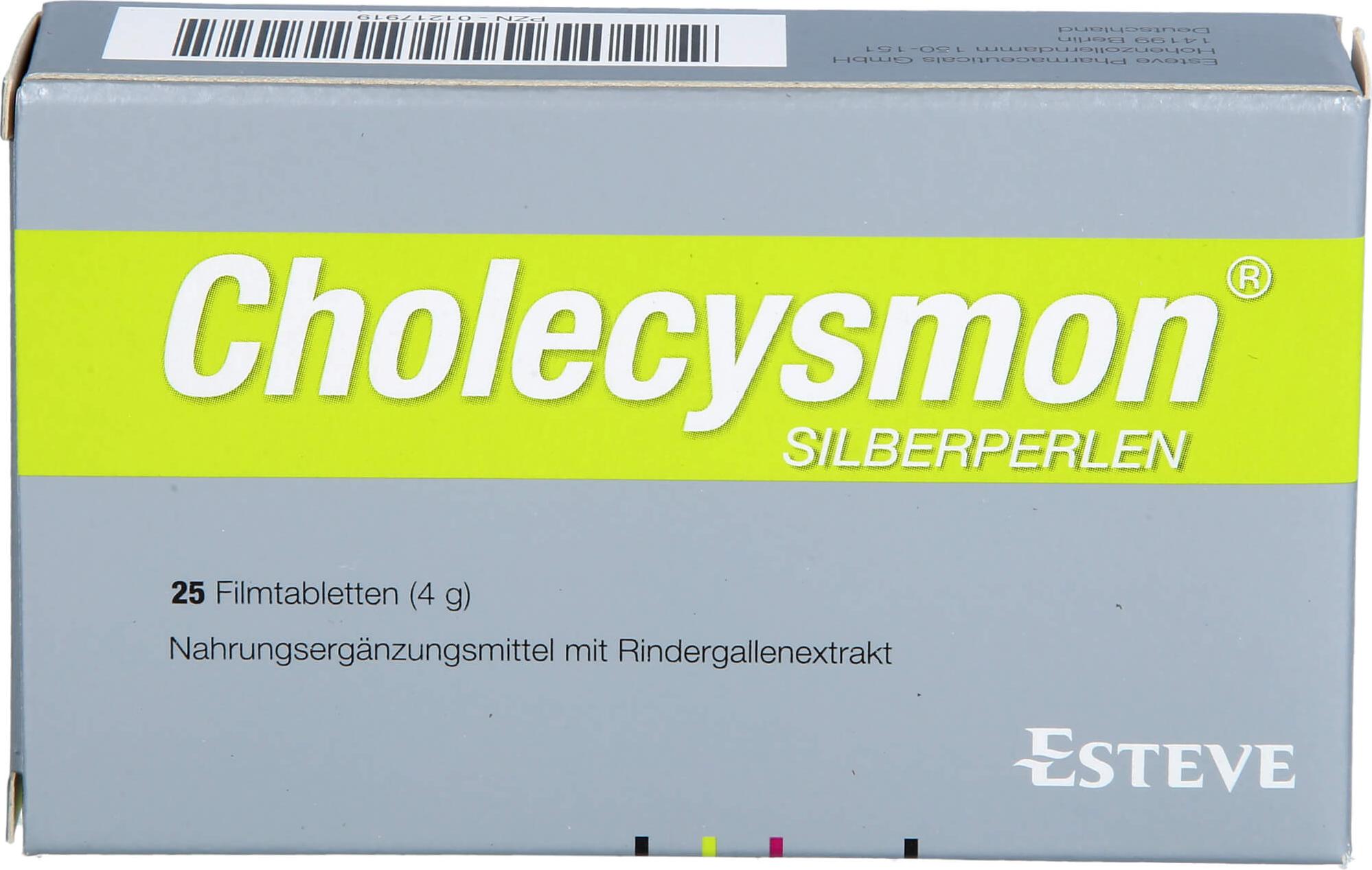 Riemser Pharma RIEMSER Cholecysmon Silberperlen Filmtabletten, 25 St. Tabletten 01217919