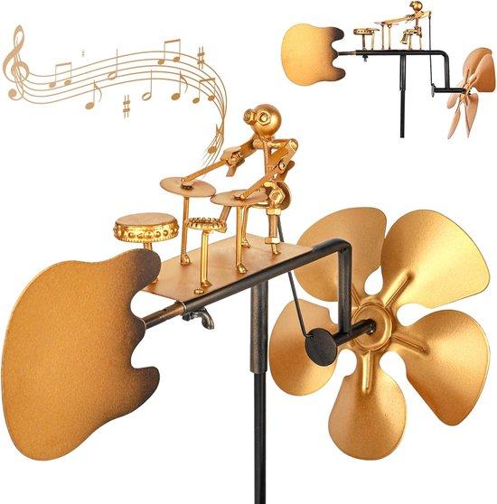 OEM Handgefertigter Metall-Drummer - Musikwirbel Metall-Windzungen - Metall-Drummer-Windspiel - Balkon- und P- Dekoration 2026