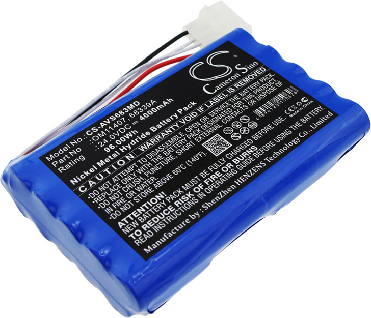 TECHTEK Akku Kompatibel mit [Viasys Healthcare] 6068, 68339A, 68339K, Avea SEBAC, AVEA VENT 68339, AVEA Ventilator, für [Bird] Avea Vent 68339, resp