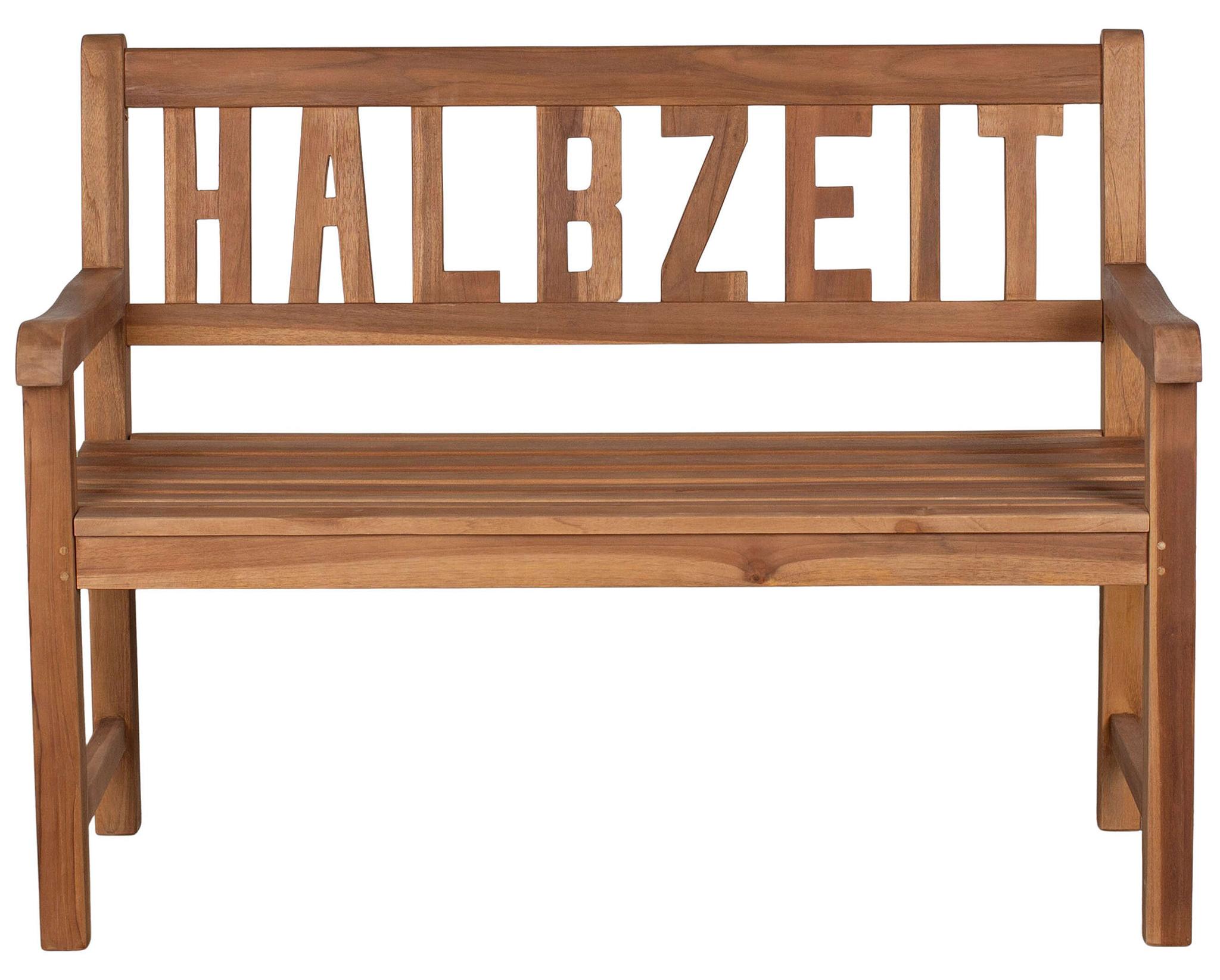 Mr. Deko Teakholz Gartenbank - bene living - HALBZEIT 120 cm BL26068
