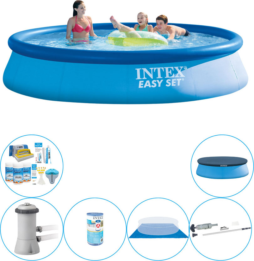 Intex Easy Set Round 396x84 cm - Bazén vrátane príslušenstva