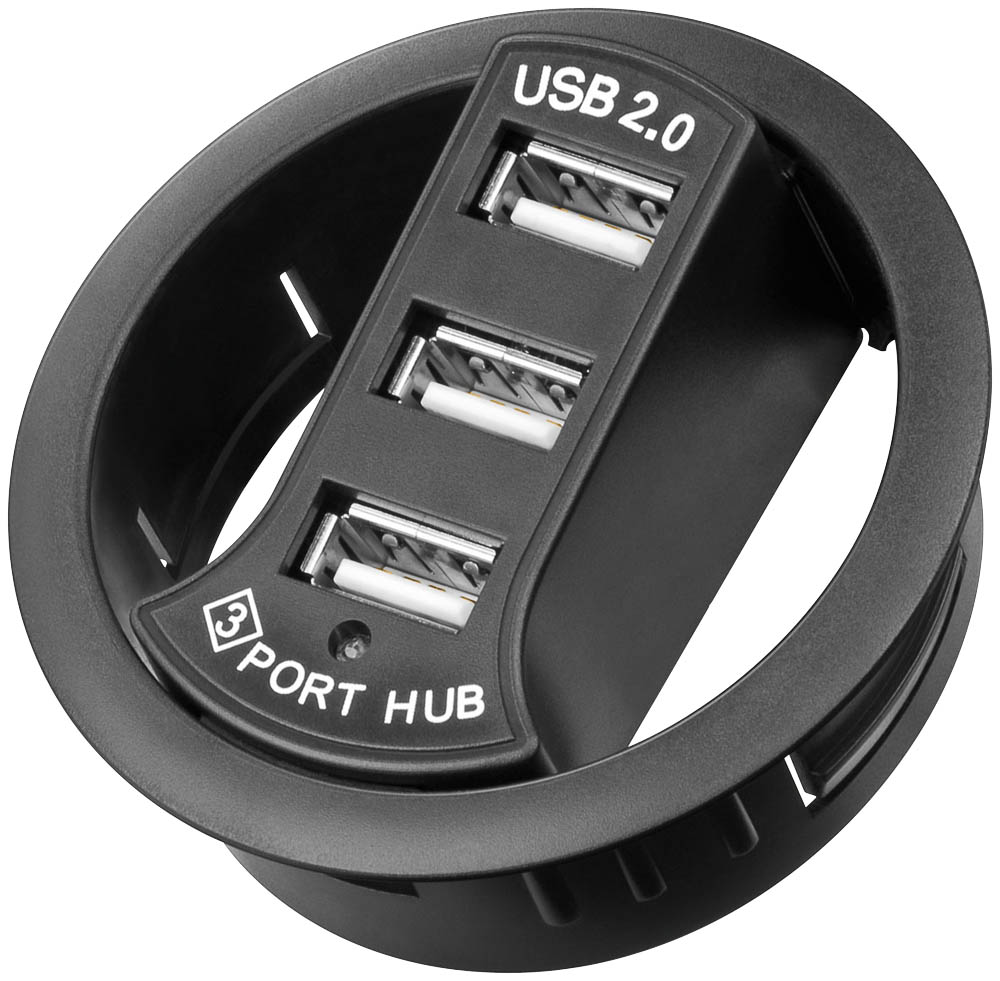 3-portový zabudovaný rozbočovač USB