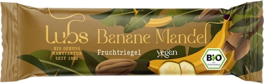 Lubs Banane-Mandel Fruchtriegel 40g