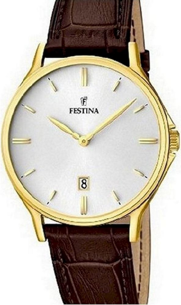 Festina Klassik Herren Armbanduhr Klassik Leder F16747/1