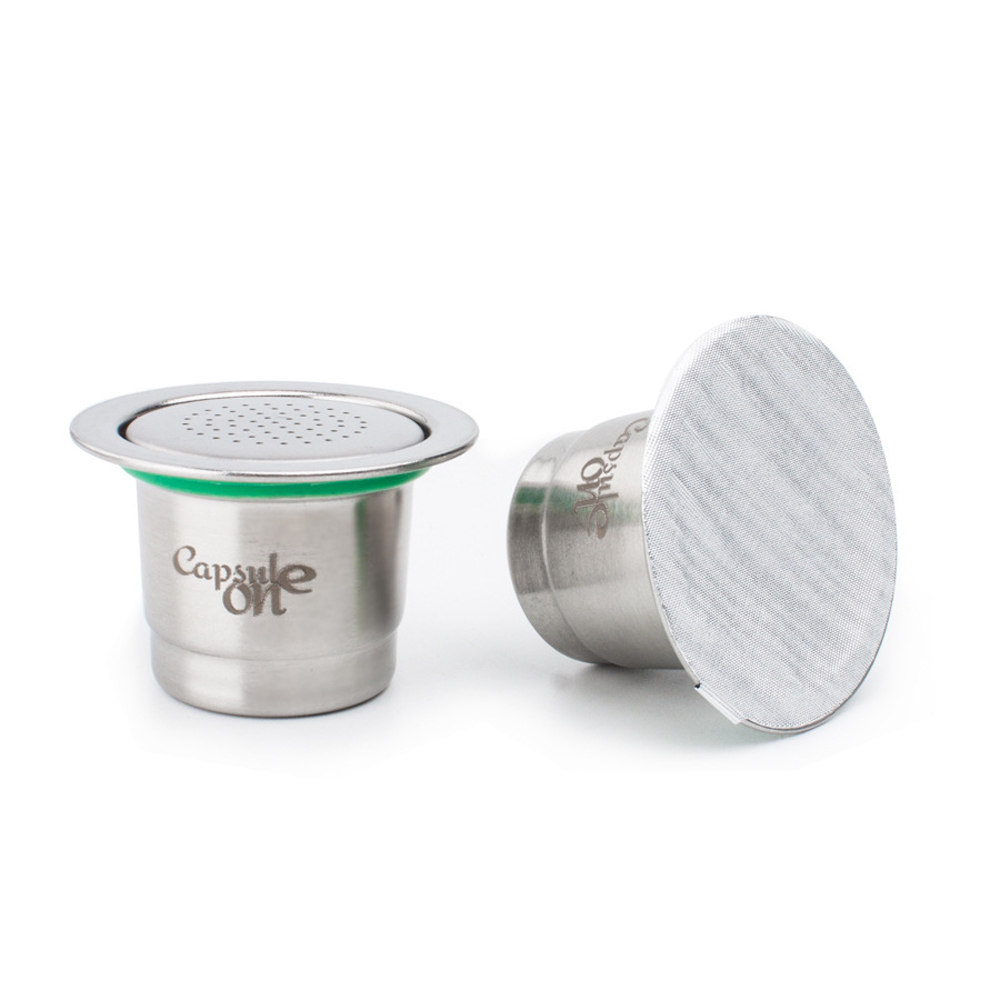 Cocosity Zwei Verwendungen,Edelstahl Kaffeekapseln,Befüllbare Kaffeekapseln,Kaffeekapseln,Kaffeekapsel,Wiederverwendbare Kaffeekapseltasse,Kaffeekapseltasse,Filter,Kompatibel mit Nespresso Kaffeemaschine