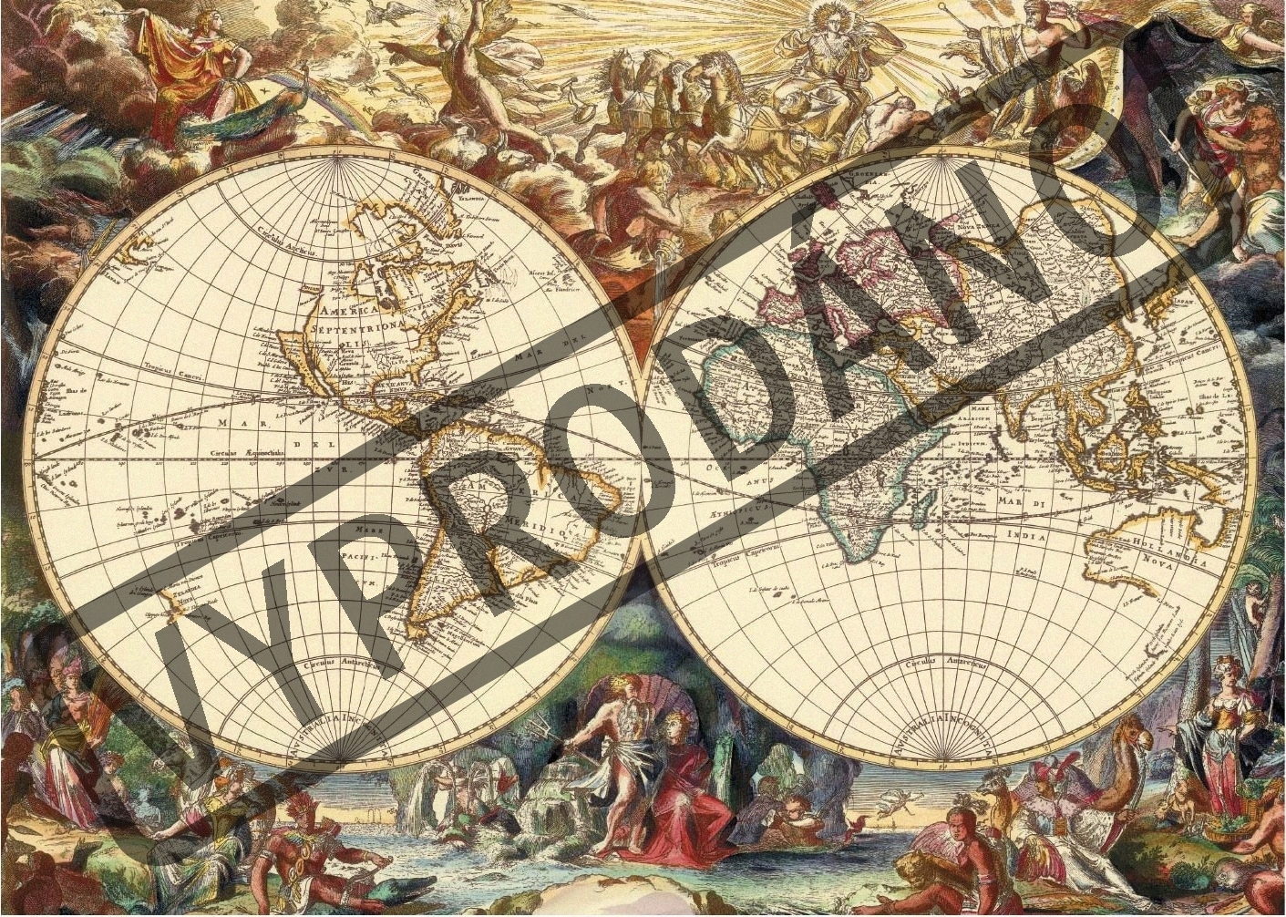 Mac Toys HISTORICKÁ MAPA 1000 Puzzle 53249