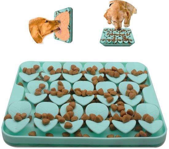 Unyqoos® Leckmatte aus lebensmittelechtem Silikon für Hunde & Katzen – 20,5×20,5×1,7 cm, 84 starke Saugnäpfe, langsames Füttern & Stressreduktion