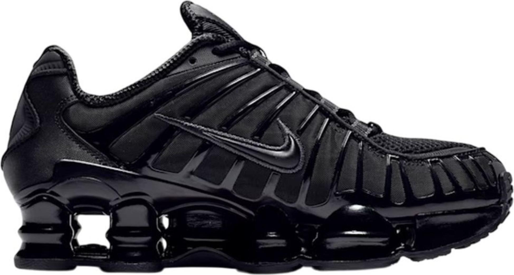 靴 nike shox tl black 27cm NIKE W SHOX TL BLACK/BLACK-MTLC HEMATITE-MAX ORANGE（ナイキ