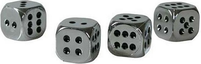 PILOT California-Dices, Set 4 Ventilkappen - Cromo 02464