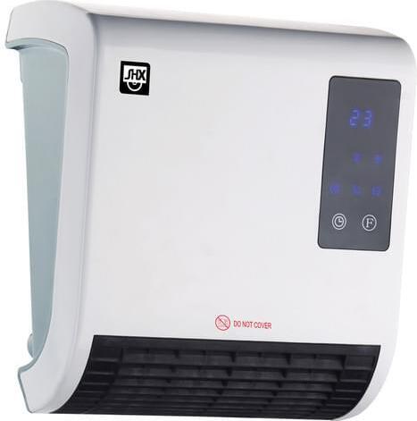 SHX SHX71BHL - Kúpeľňový ohrievač s ventilátorom - 2000 W - Diaľkové ovládanie - Ochrana proti prehriatiu - biely