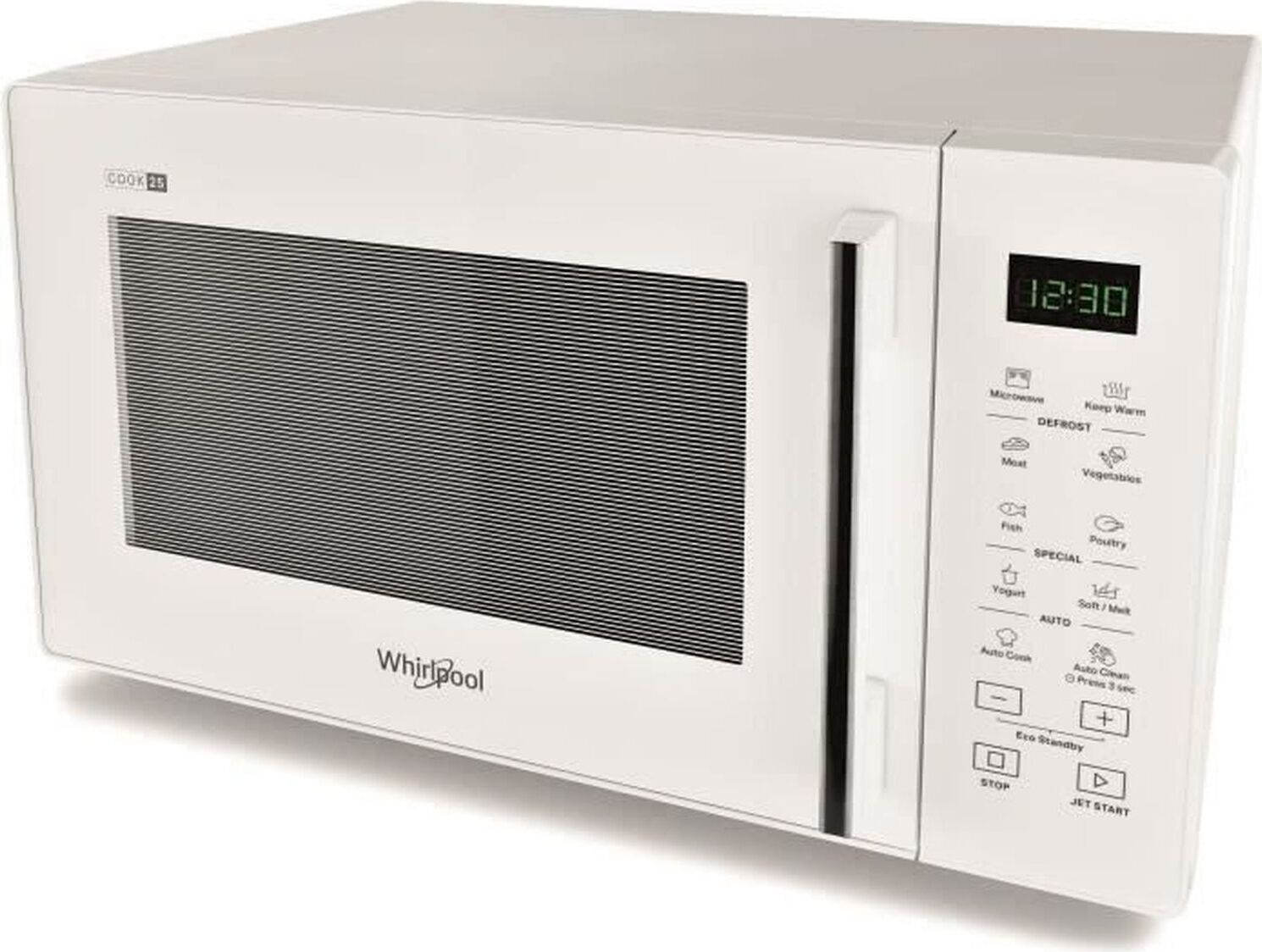 Mikrowelle Whirlpool Corporation MWP2S1 Weiß 900 W 25 L