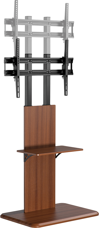 myWall HP120L - TV Stand von 37" bis 70" (94-178 cm), bis zu 40 kg, höhenverstellbar, VESA max. 600 x 400, Aussehen aus Holz, Farbe Schwarz HP 120 L