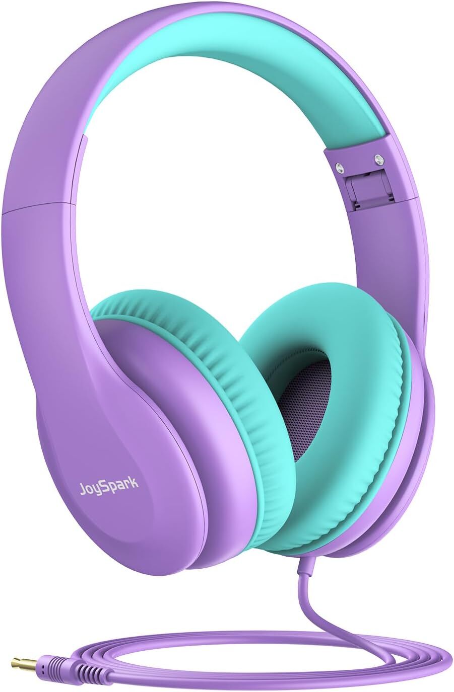 JoySpark Portables für Kinder, 85 dB Lautstärkebegrenzung, Kinderkopfhörer mit 3,5 mm Anschluss, verstellbar, Faltbare Stereo-Kopfhörer für die Schule