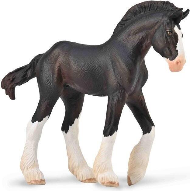 Collecta 88982 Clydesdale-Fohlen - Schwarz 10 cm Pferdewelt