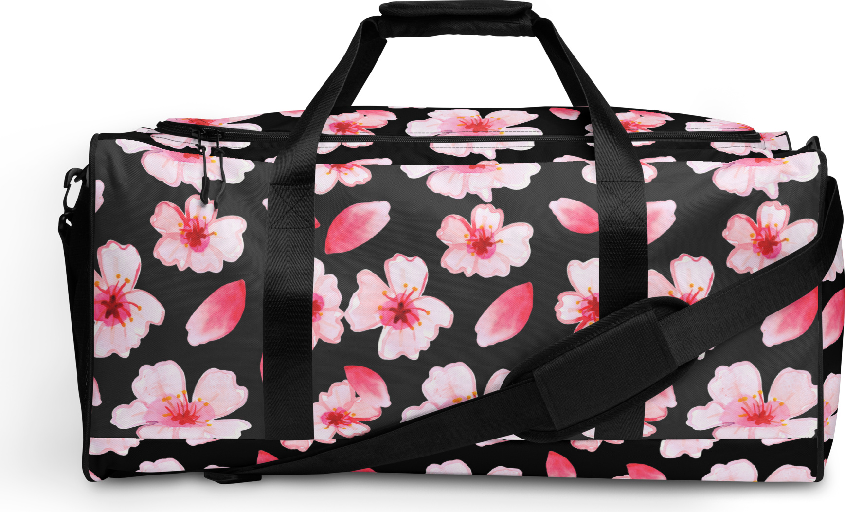 Mr. & Mrs. Panda Reisetasche Kirschlüten Meer - Weiß - Geschenk, Blütenmuster, Große Reisetasche, Reisetaschen, Sporttasche, Damen Reisetasche, Blüten, Reisetasche groß PD-1393432-STANDARD
