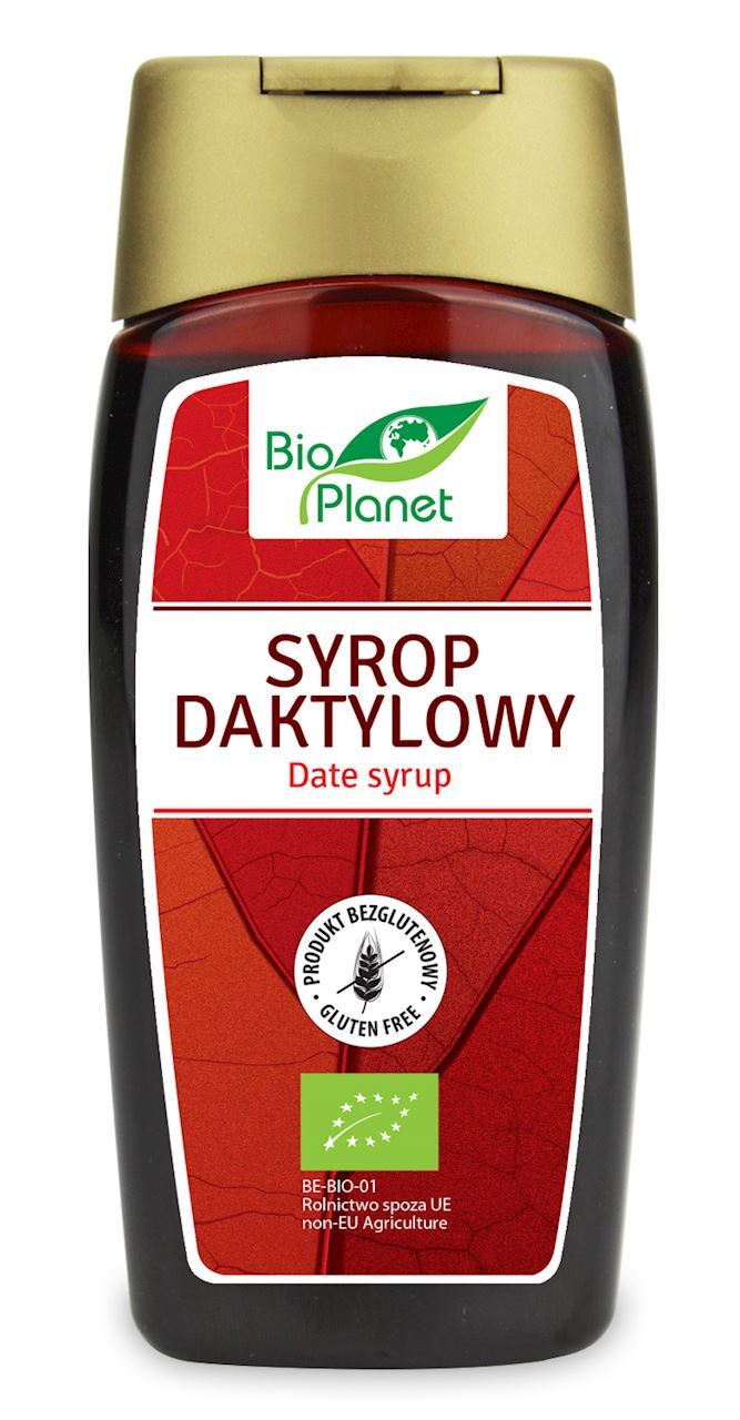 BIO PLANET - SERIA CZERWONA GLUTENFREIER -DATTELSIRUP 340 g – PLANET