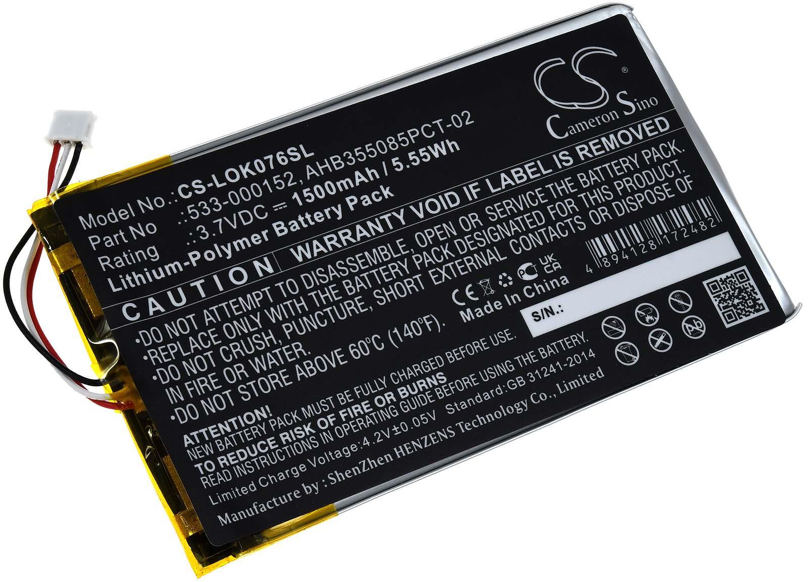 Powery Akku kompatibel mit Logitech Typ L/N: 2012 G1.66.LOG.999.50E