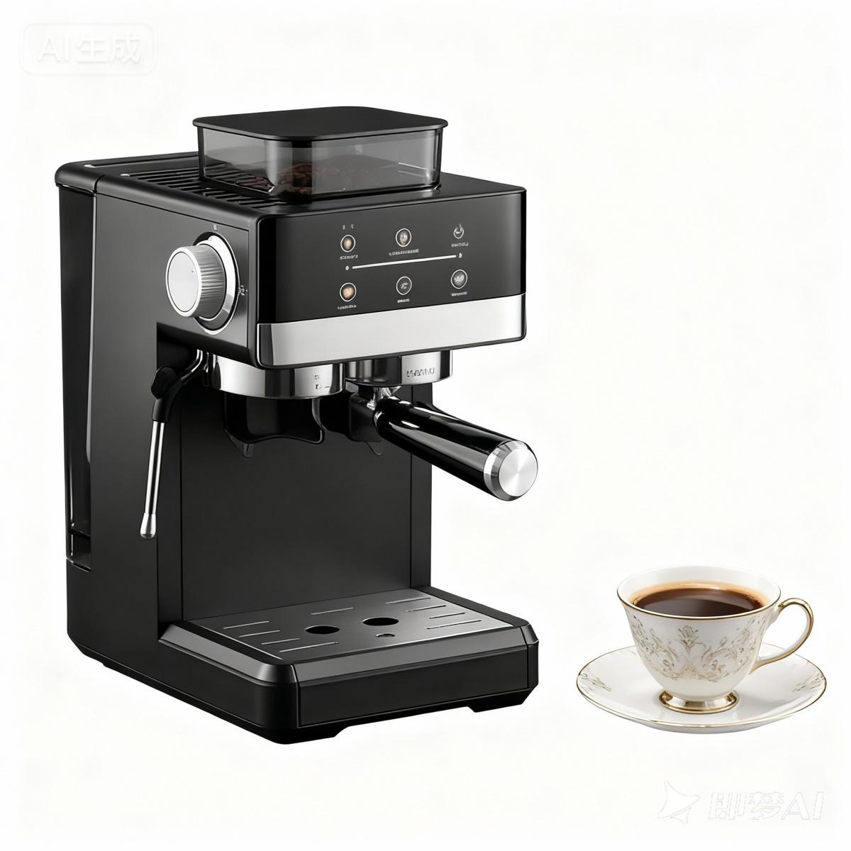 Zimilo Kaffeemaschine mit Mahlwerk, 20 Bar, Touchscreen, Kegelmahlwerk, Milchaufschäumer, NTC, 1,5L Tank, Schwarz