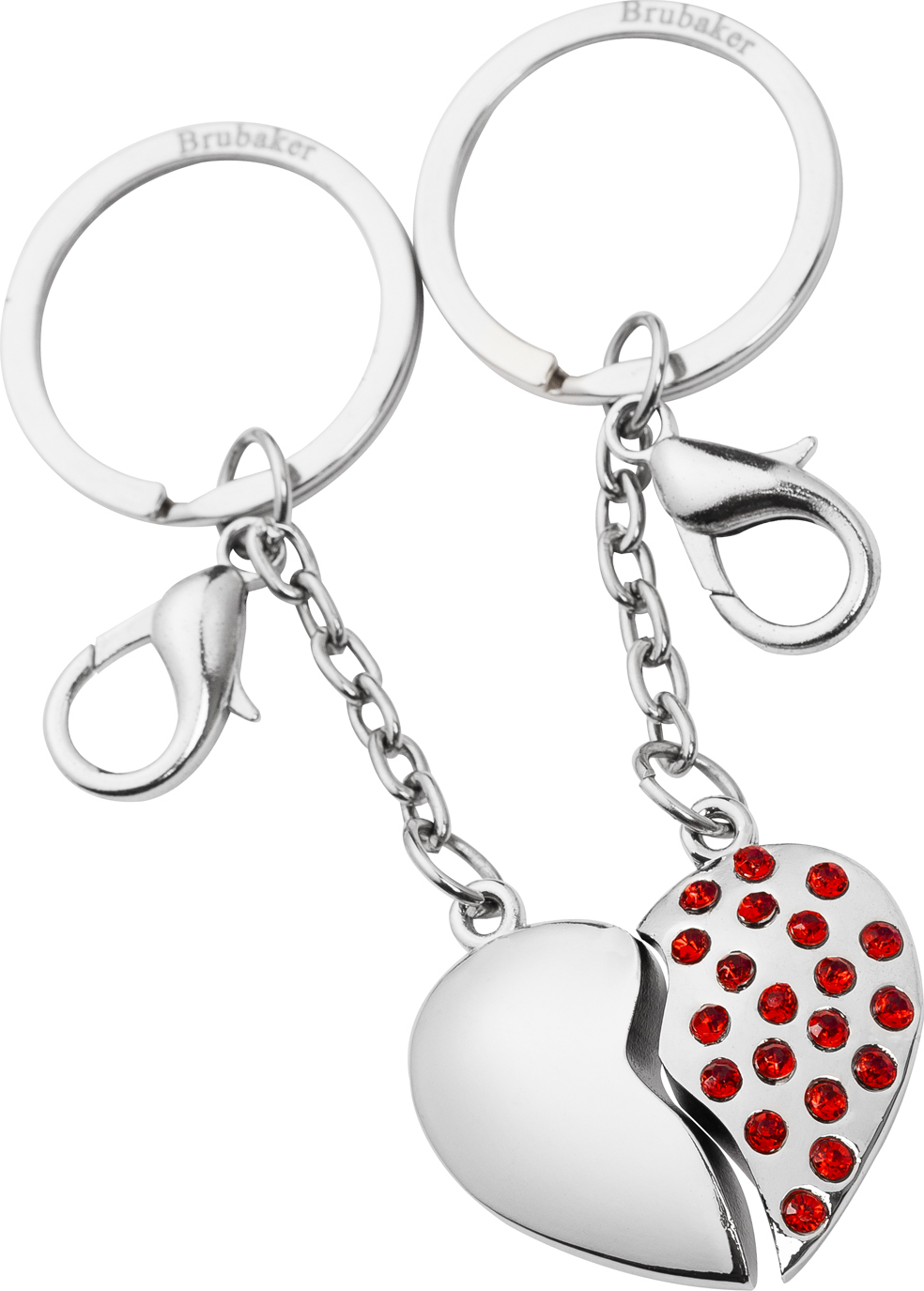 Portachiavi Coppia Metallo Personalizzati: Ciondolo Per Lei Rosa E Lui Blu Scuro Con Incisione, Regalo Di Coppia Originale - copertina
