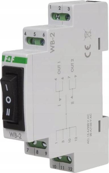 F&F | Drehschalter WB-2 - Schwarz - 3-stufig - IP20 - für einfache Steuerung von Geräten