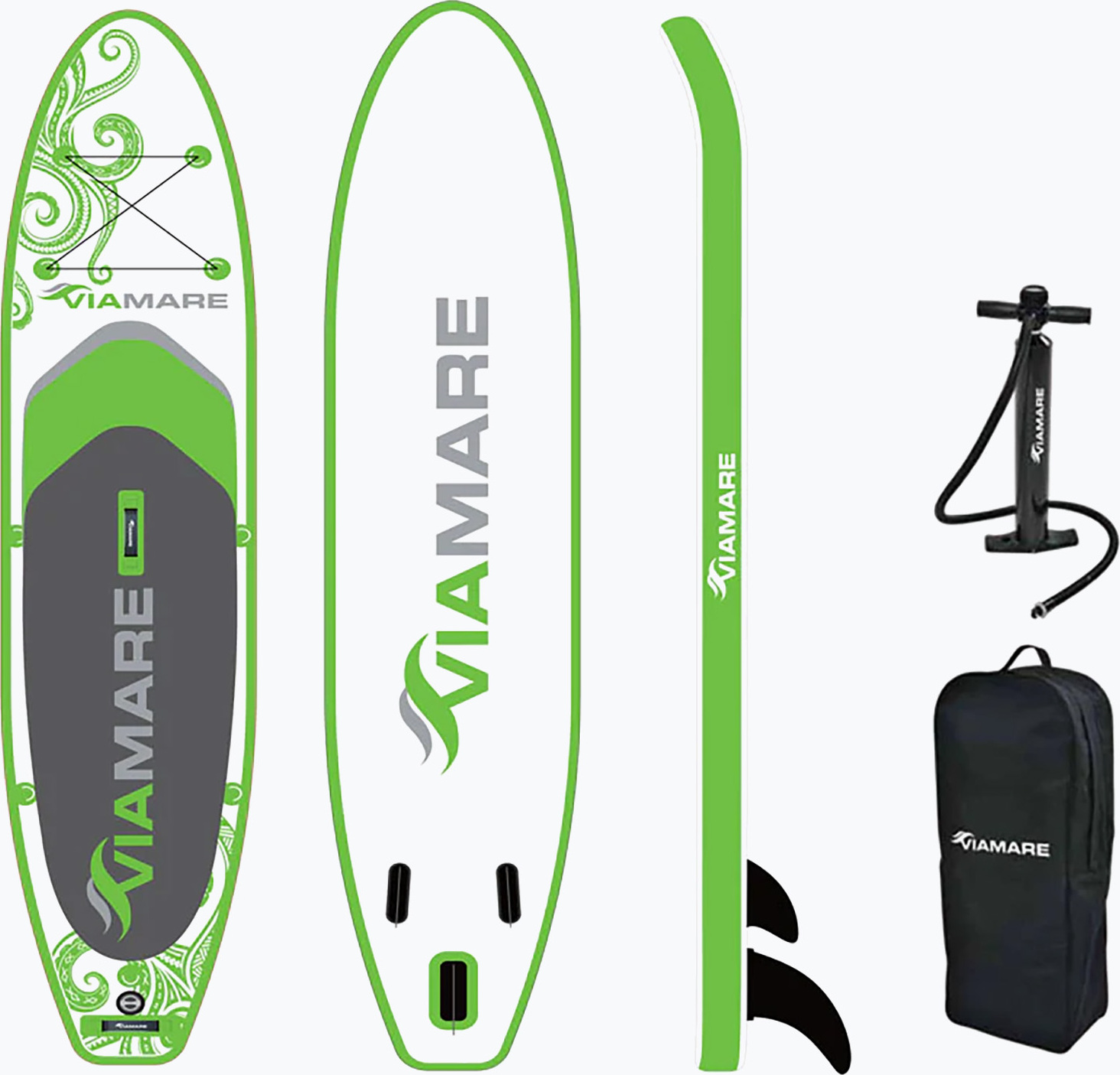 SUP Viamare Board 3,65 m zelená 1123071