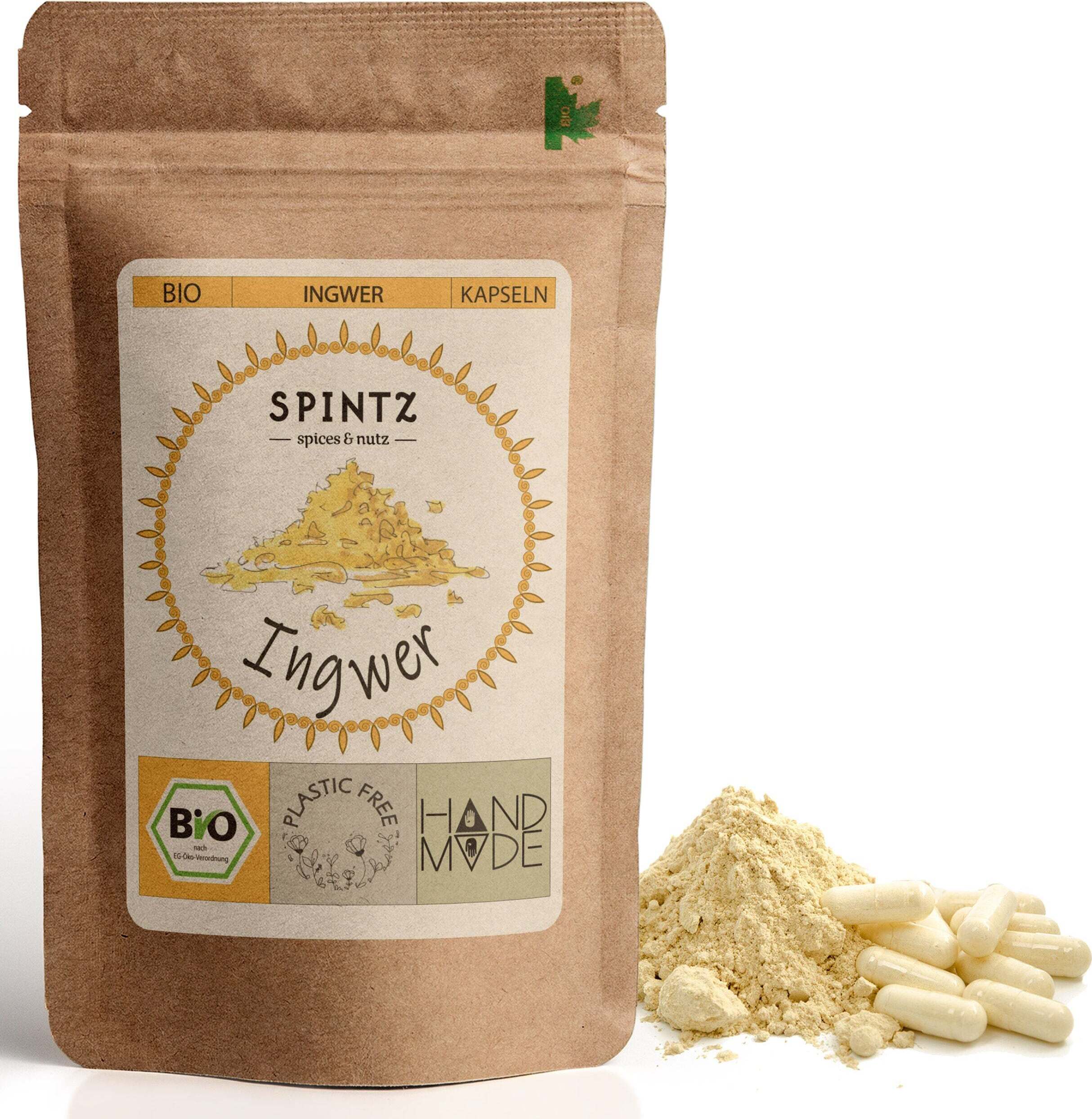 Spintz Ingwer Kapseln 210 Stk SPINTZ-Bio-Ingwer-Kapseln-210 Stk..