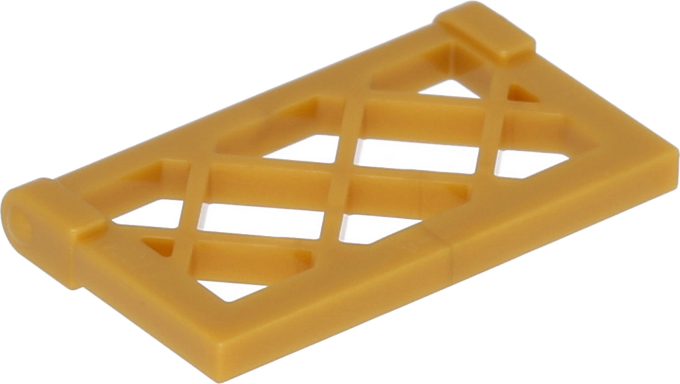 LEGO® 1x4x3 Okno Zlatý biely rám pre dom, Stavebnica NEW! Množstvo 5x
