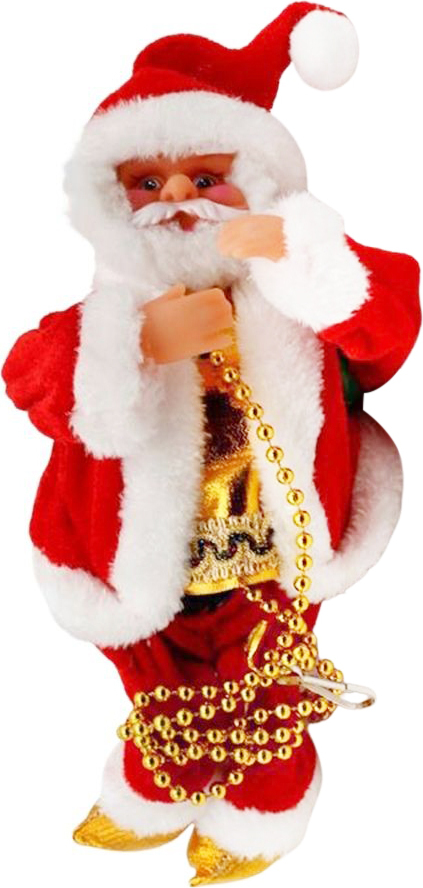 Cocosity Weihnachtsmann Kletterperlen batteriebetrieben elektrisch kletternd auf und ab kletternder Weihnachtsmann mit Licht und Musik Weihnachtsdekoration Weihnachtsschmuck