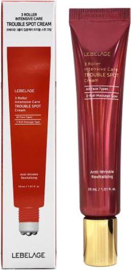 LEBELAGE 3 Roller Trouble Spot Cream für problematische Haut 30 ml