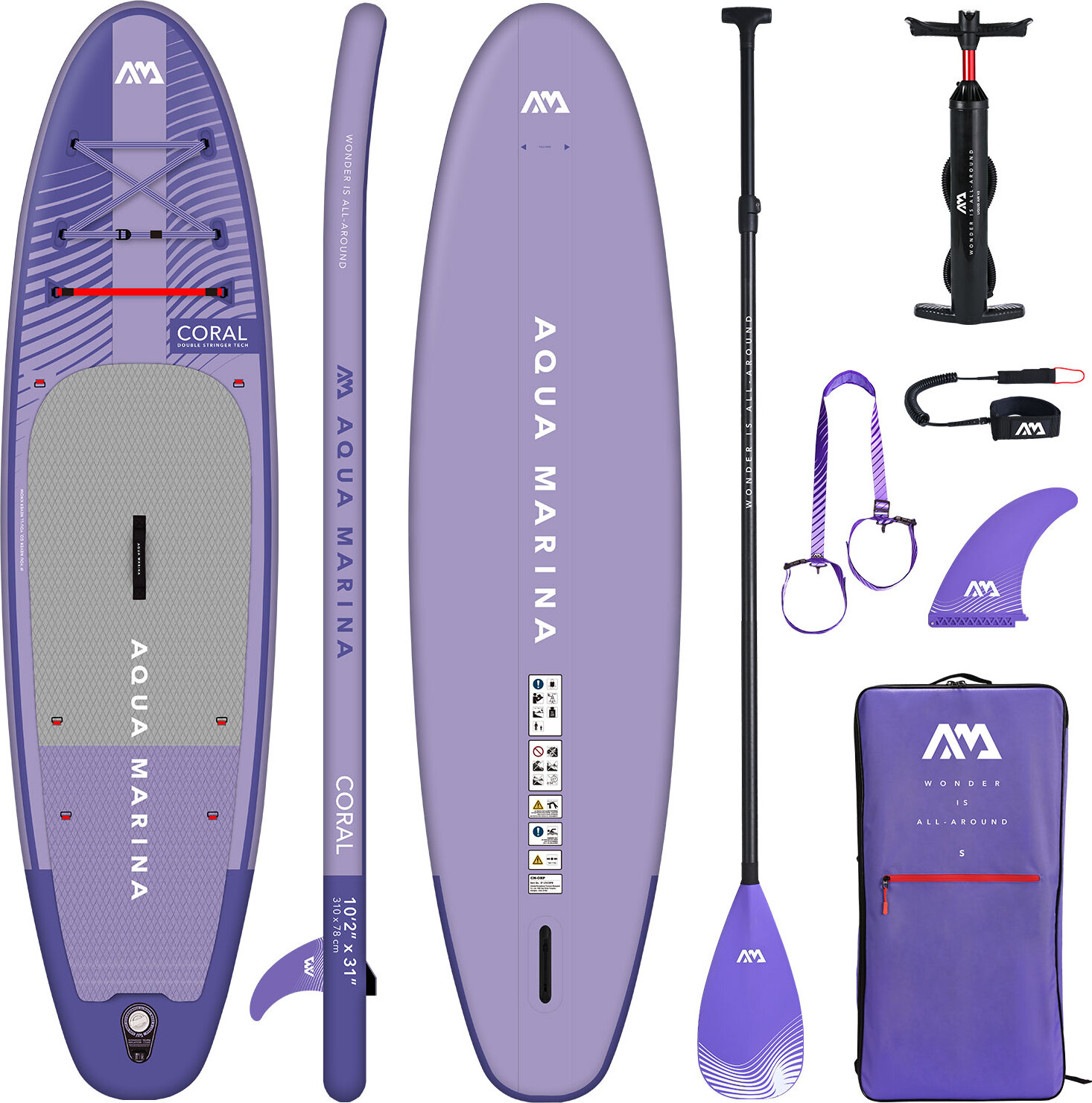Paddleboard Aqua Marina Coral 10'2''x31''x5'' NIGHT FADE