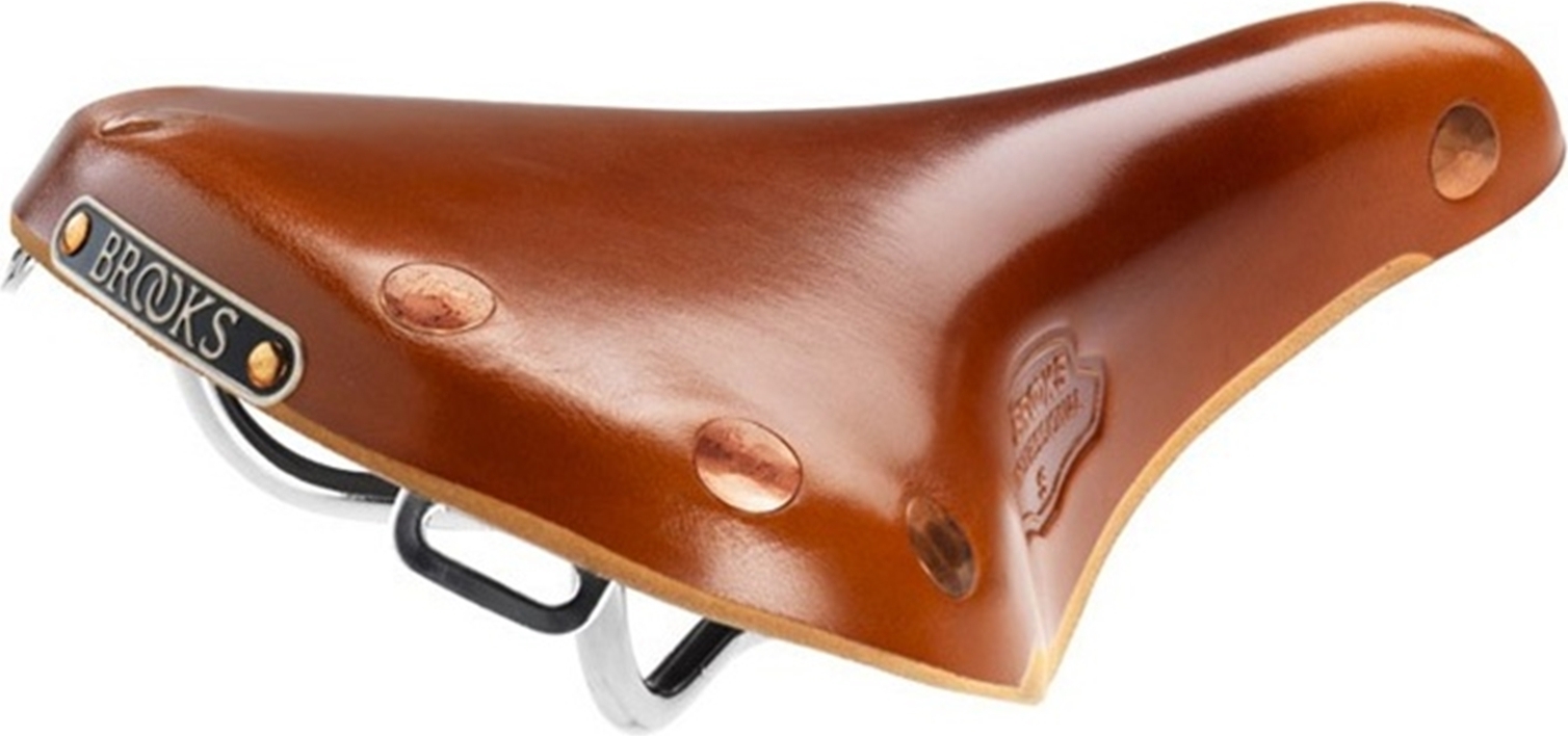 Brooks England Brooks Damen Fahrradsattel Team Pro S Spezial Chrom, honig