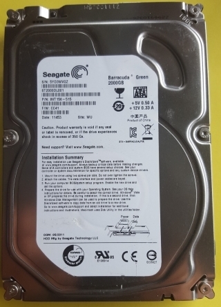 Seagate ST2000DL001 2TB SATA 3.5