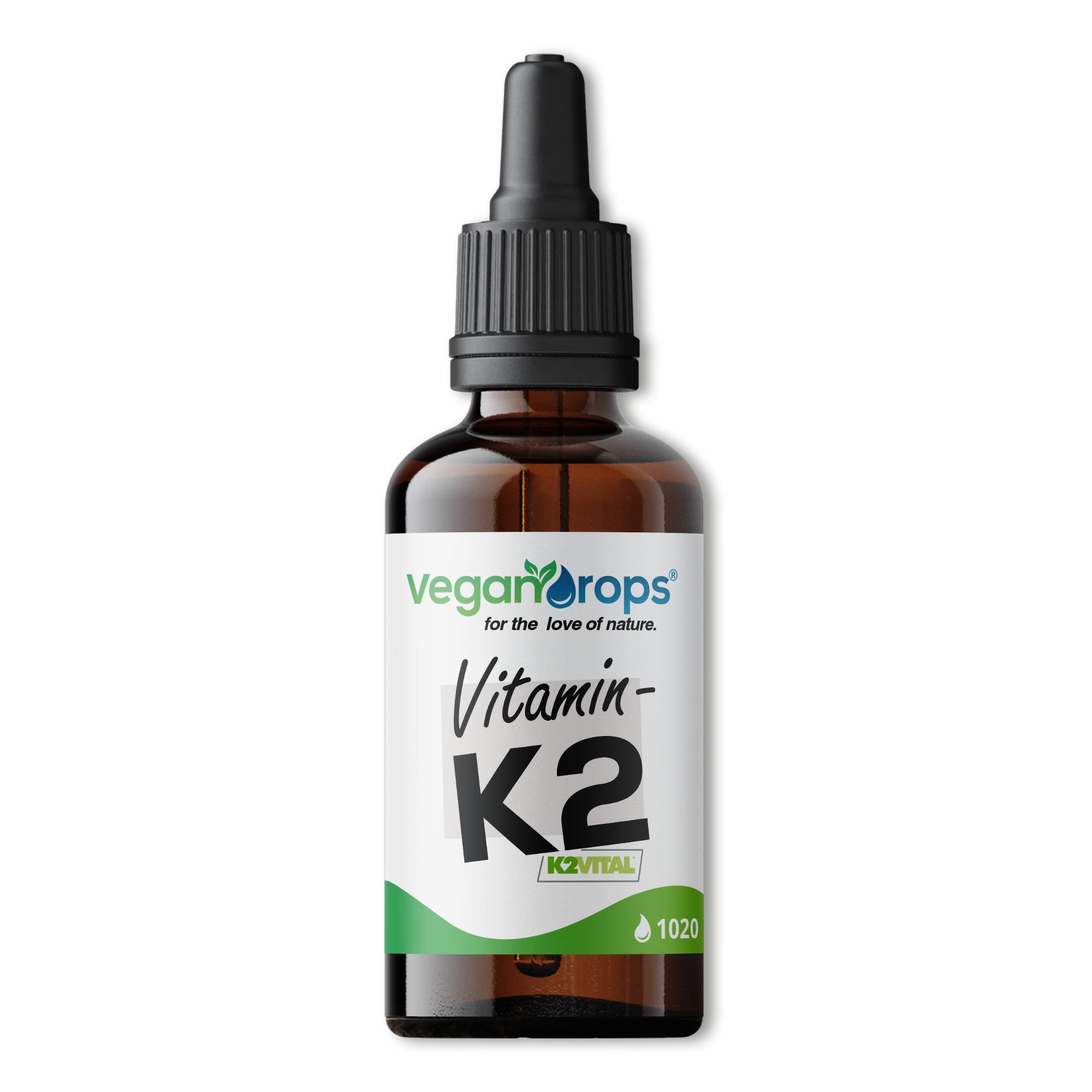 Hanse Healthcare Group GmbH Vitamin K2 Tropfen als bioaktive MK-7 Form mit dem Markenrohstoff K2 Vital® - 200µg pro Tagesdosis - 1020 Tropfen, 102 Tage Reichweite - vegan HHG-VD-k2-p30