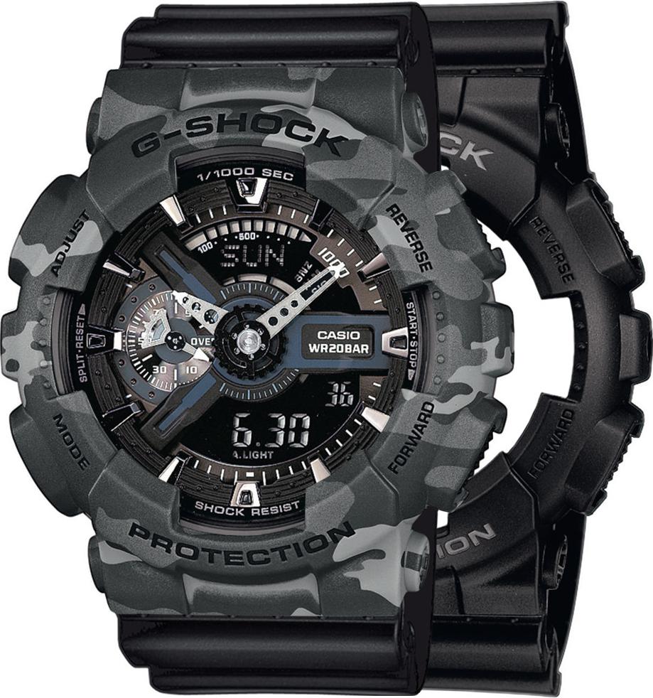 Casio G-Shock SET GA-110-1BER hodinky + BEZEL 10507071 + BAND 10347688 20BAR
