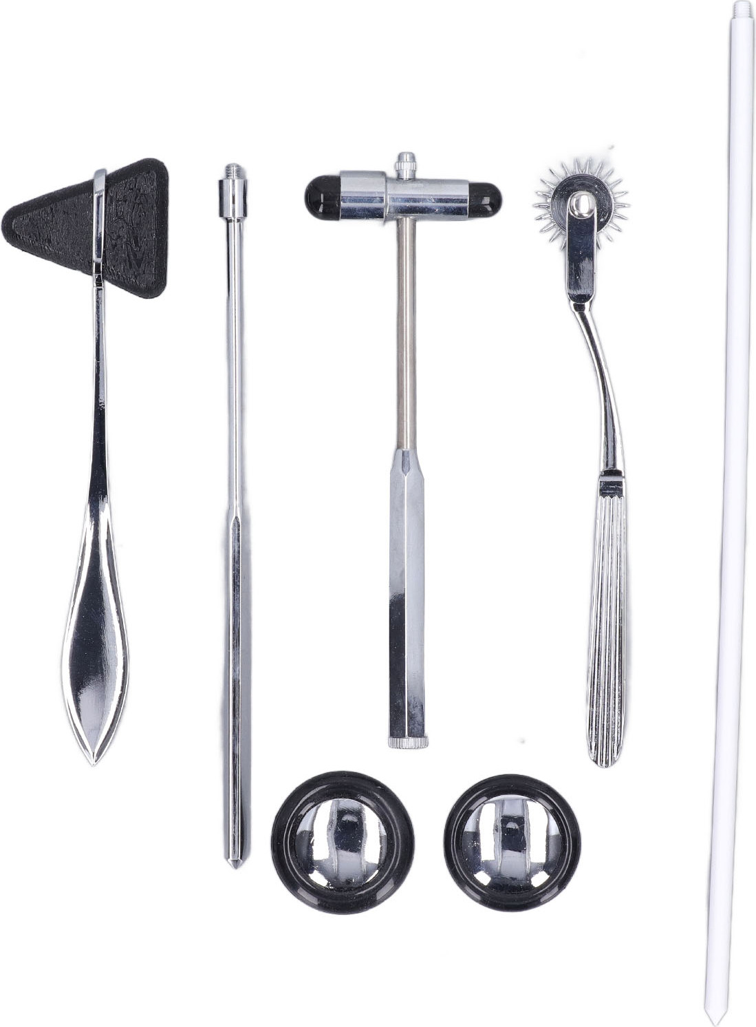 Cocosity 5PCS Neurologische Hammer Set Edelstahl Multifunktionale tragbare medizinische Hammer Set für Nervensystem Untersuchung