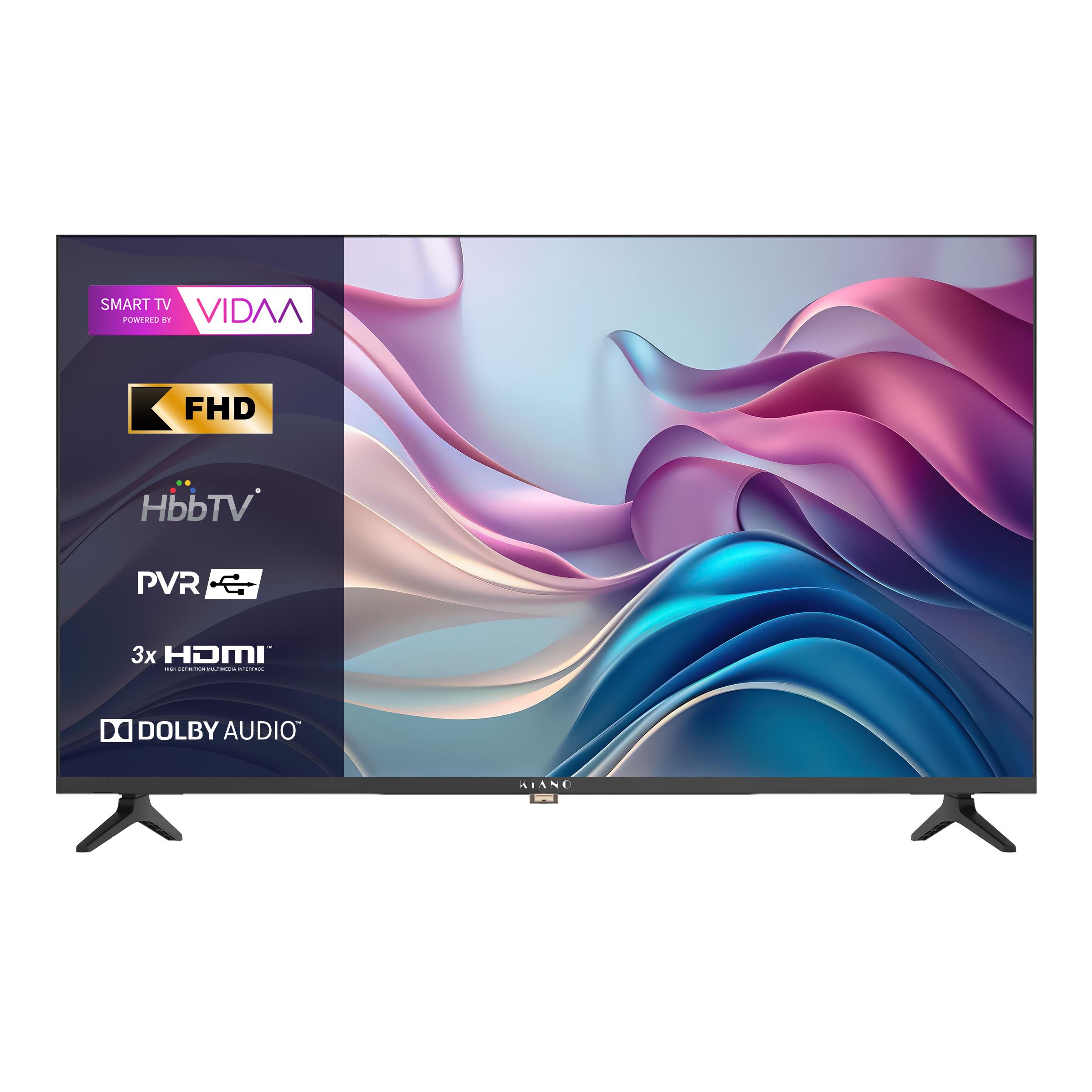 Kiano | Televízor - 40" - TV Smat - Full HD 40" - DLED - VIDAA - WiFi - Netflix HBO Prime - PVR rekordér - Tuner DVB-T2/S2 - Dolby