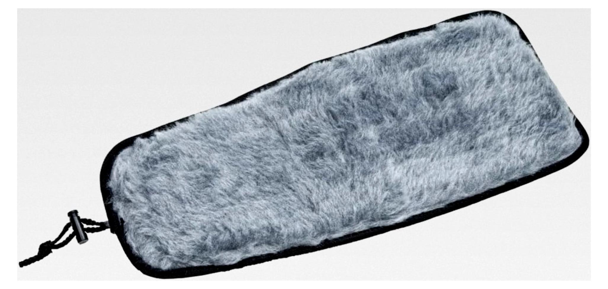 Markenlos Sitzauflage in Grau, Standardgröße