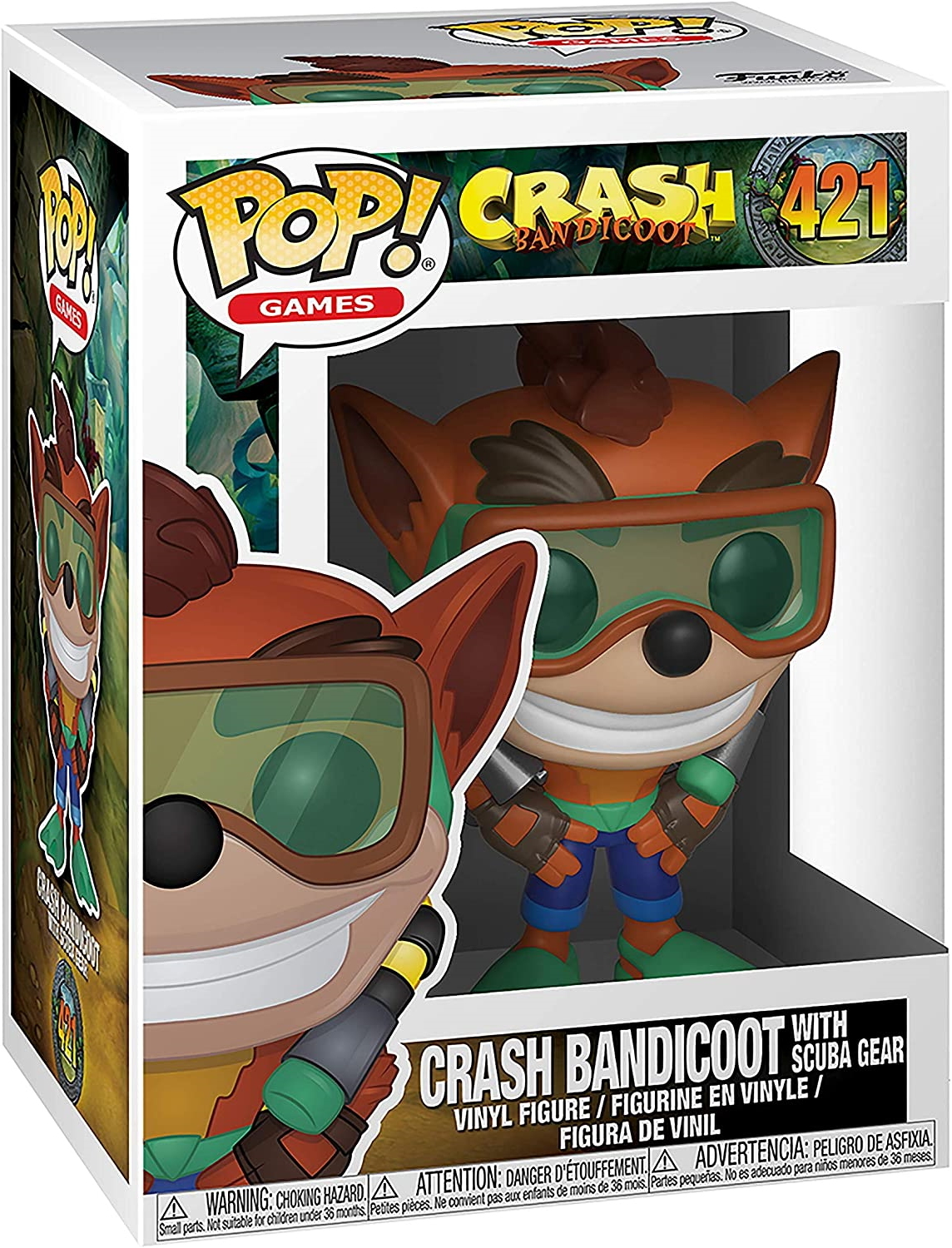 Crash - Crash Bandicoot with scuba Gear 421 - Funko Pop! - Vinyl Figur 33916