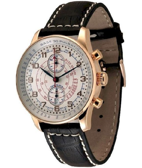 Zeno-Watch - Náramkové hodinky - Pánske - Chrono - X-Large Retro - P557BVD-Pgr-f2-Pulse