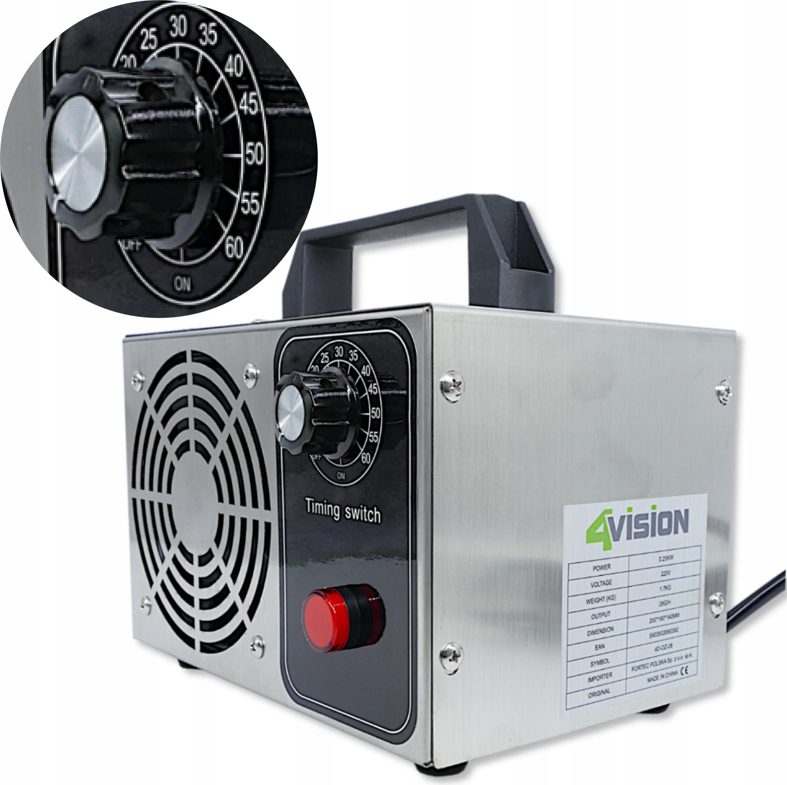 Generátor Ozónu 28 000 Mg/H 90W Časovač Dezinfekcia A Dezodorizácia Vzduchu