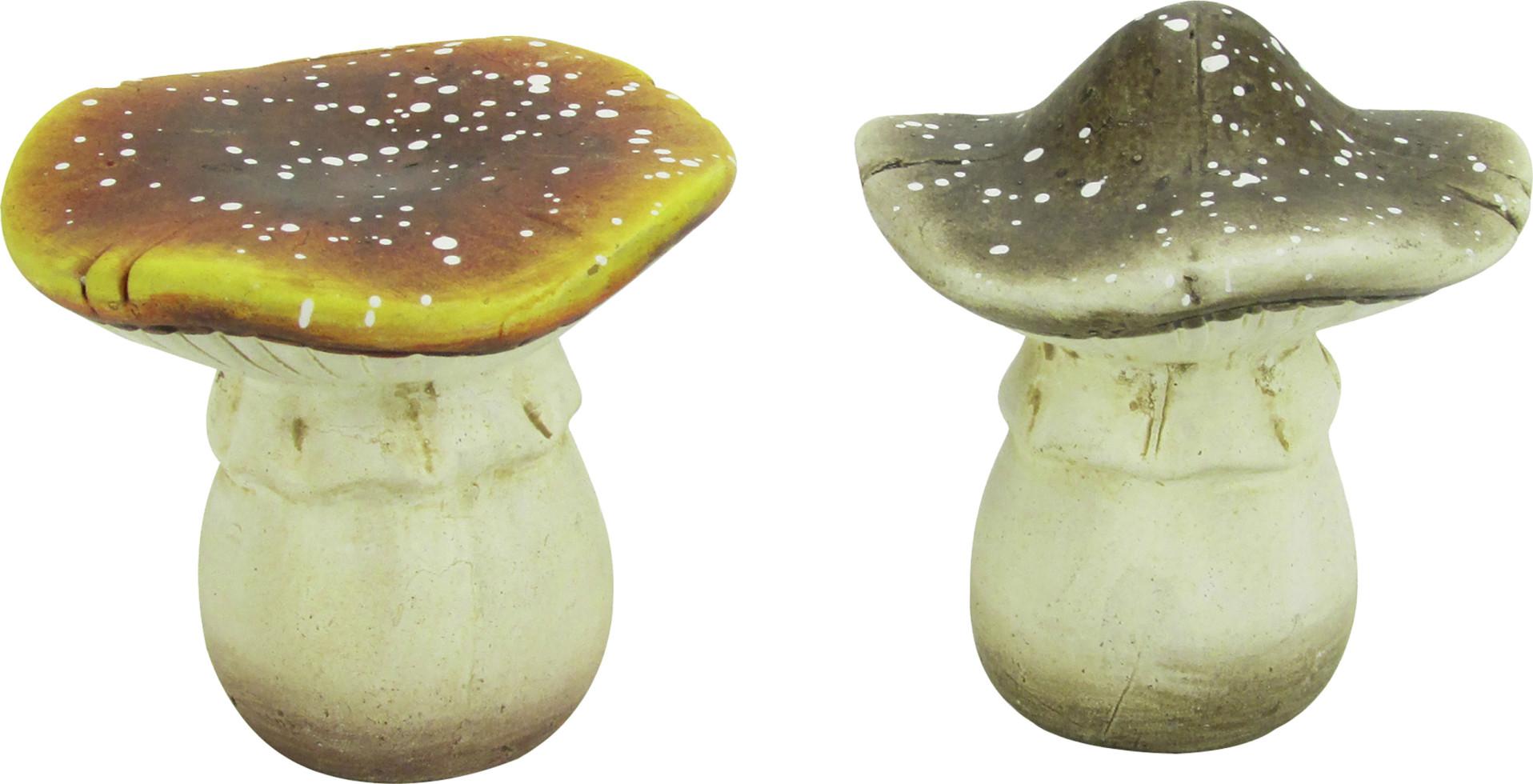 Rodermund Pilz aus Keramik 5,5 x 6 x 6 cm braun