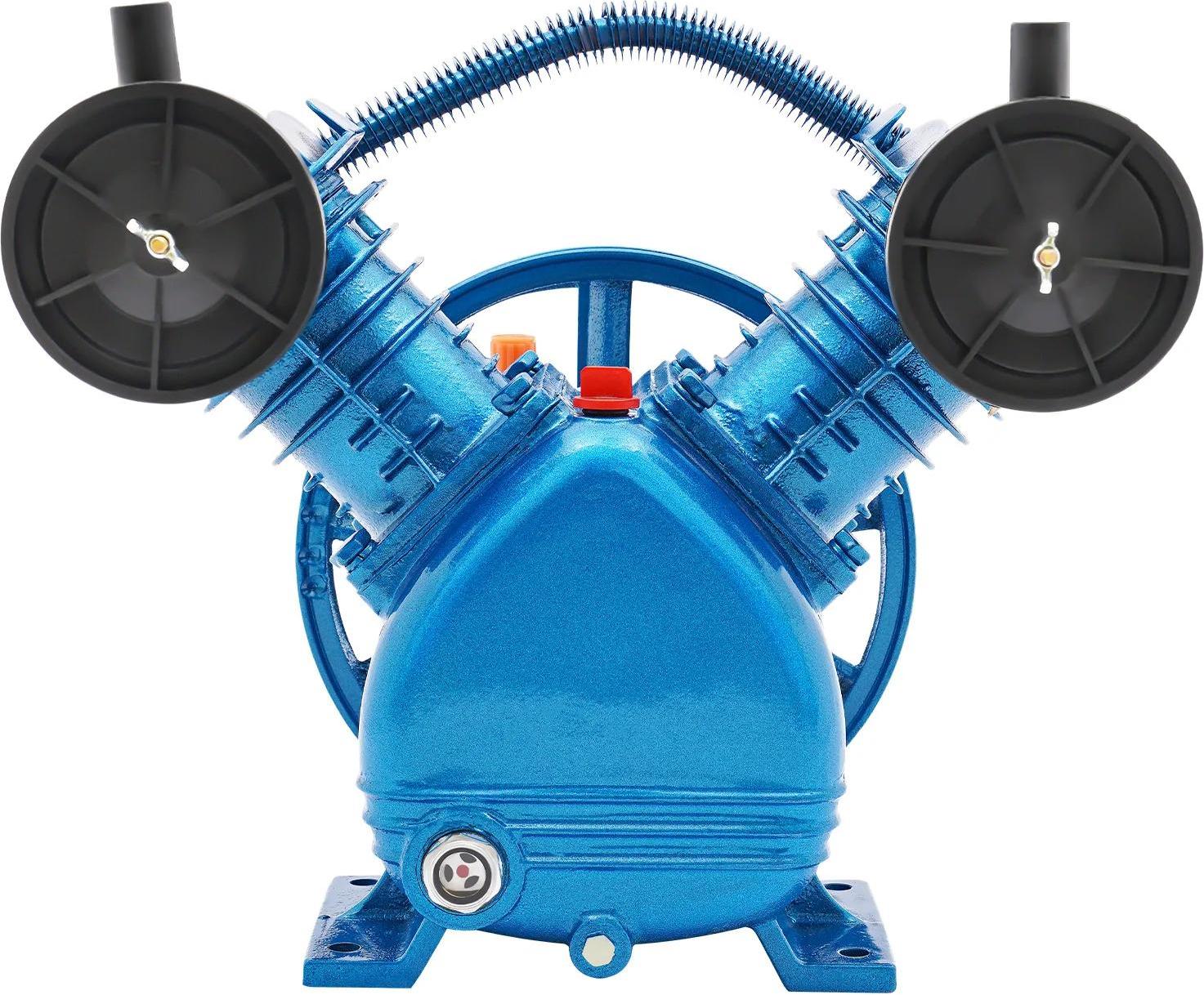 StarTech Luftkompressor Pumpenkopf - Riemengetrieben V-0.25/8 - Gusseisen - 3HP/2200 W - 8.8 CFM / 250 l/min - 115 PSI / 8 bar - 2x65 mm Zylinder