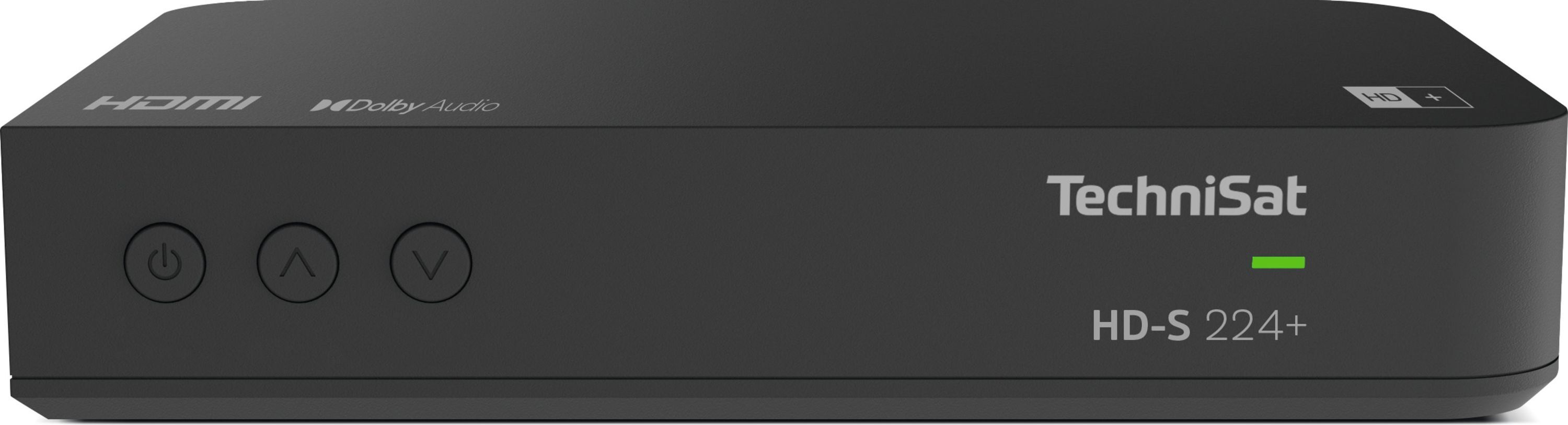 TechniSat HD-S 224+ | HDTV-Sat-Receiver mit HD+ Entschlüsselungssystem | schwarz 0000/4815
