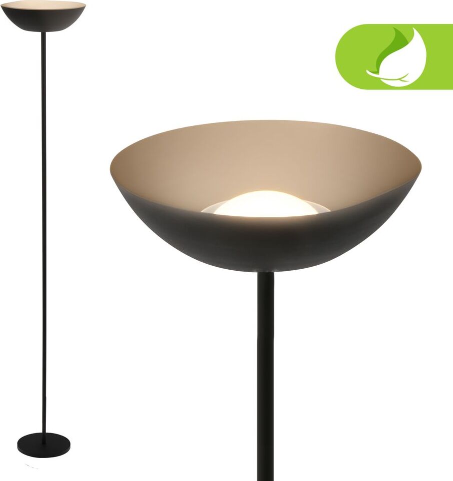 Briloner Estate LED Stehlampe kabellos, Dimmbar, Touch, USB-C Aufladung, Kabellos, Schwarz, 170 x Ø25 cm