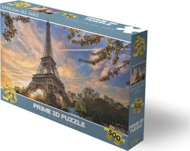 PADU PRIME 3D Puzzle Eiffelturm, Paris 3D 500 Teile