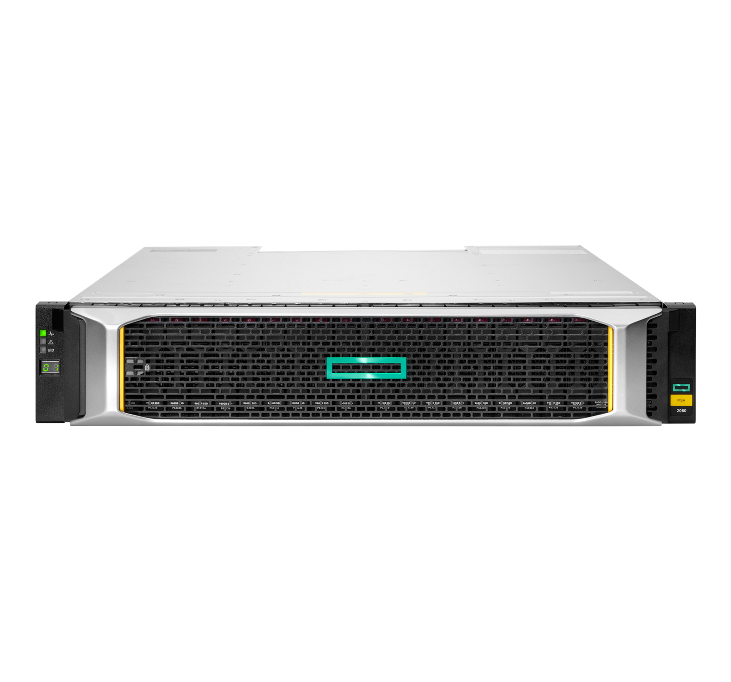 HP E MSA 2062 10GBASE-T iSCSI SFF Storage - 24 x HDD unterstützt - 2 x HDD installiert - 3,84 TB installierte Festplattenkapazität - 24 x SSD unterstützt - 0 x SSD installiert - Clustering unterstützt R7J71B